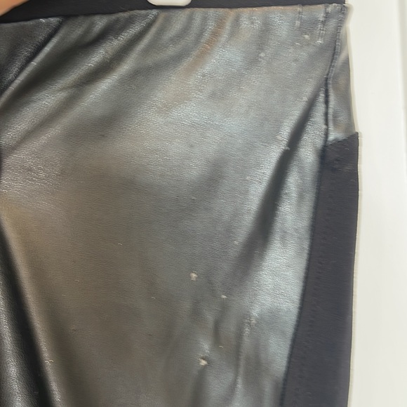 Smart Set Leggings, faux leather front, size M - Picture 5 of 6